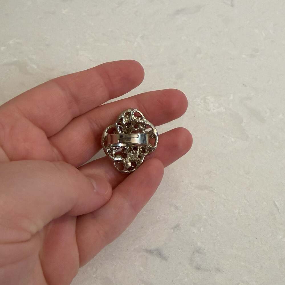 Multi Color Rhinestone Statement Ring - Picture 3 of 4